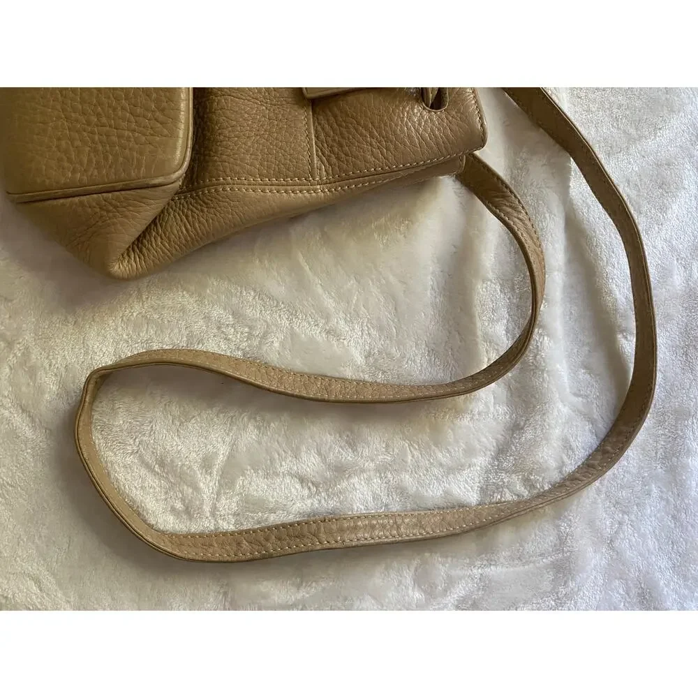 Vintage Coach Leather Sonoma Pull Through Handles Bucket Bag Crossbody GUC Tan - Picture 5 of 10